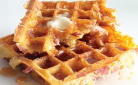 Ham-and-Cheese Waffles