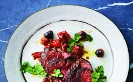 Hanger Steak With Tangy Tomato Relish