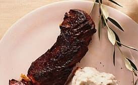 Hanger Steaks with 125th Street Malanga Mash