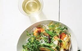 Harissa Shrimp And Summer Vegetable Sauté