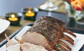 Herb-Brined Pork Prime Rib Roast