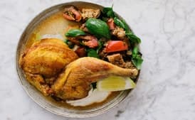 Herb-Rubbed Cast-Iron Chicken with Pan Sauce