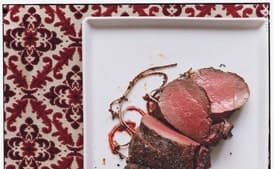 Herbed Fillet of Beef with Tomato Madeira Confit