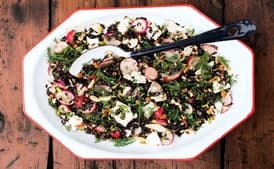 Herby Black Rice Salad with Radishes and Ricotta Salata