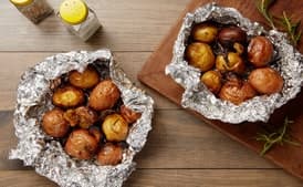 Hobo Pack Potatoes with Rosemary and Garlic