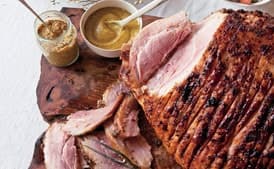 Holiday Ham with Riesling and Mustard