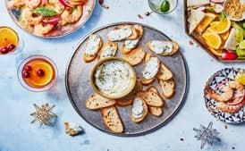 Homemade Cheese Spread with Garlic and Herbs