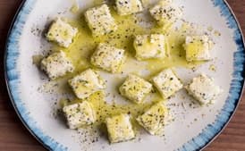 Homemade Herbed Paneer Cheese