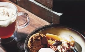 Honey-Caramel Ice Cream Sundaes with Apples