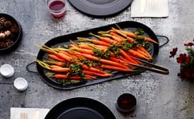 Honey-Glazed Carrots with Carrot Top Gremolata
