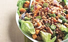 Hoppin' John Salad with Molasses Dressing