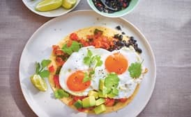 Huevos Rancheros With Jalapeños and Garlic