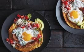 Huevos Rancheros with Kefir Crema