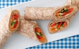 Hummus Veggie Wraps
