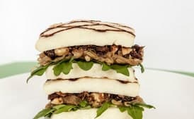 Inside-Out Grilled Cheese with Fig Chutney and Caramelized Onions