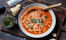 Instant-Pot Italian Chickpea Stew with Pesto