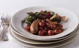 Italian Sausage with Red Grapes