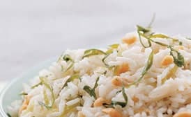 Jasmine Rice with Peanuts and Scallions