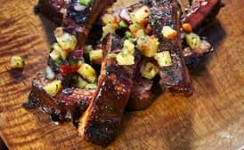 Jerk Baby Back Ribs With Pineapple Salsa