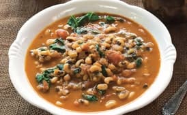 Jill Nussinow’s Smoky-Sweet Black-Eyed Peas and Greens for the Instant Pot