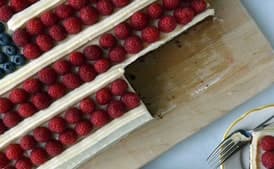 July 4th Flag Cake