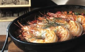 Jumbo Shrimp Marsala Housewife-Style (Gamberoni alla Casalinga Siciliana)