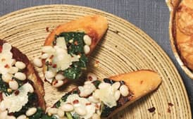 Kale and Bean Bruschetta