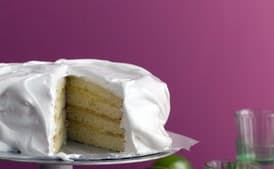 Key Lime Meringue Cake