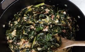 Kimchi Creamed Collard Greens