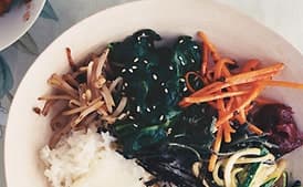 Korean Vegetable Rice Bowl