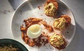 Labne Deviled Eggs with Paprika and Ginger