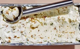 No-Churn Labneh and Lime Ice Cream With Granola