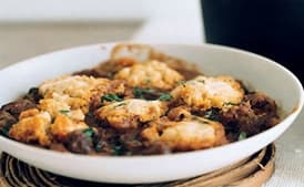 Lamb Chili with Masa Harina Dumplings