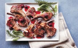 Lamb Chops with Cherry Glaze