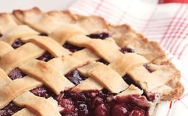 Lattice-Topped Triple-Cherry Pie