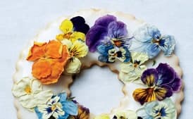 Lavender Shortbread with Fruits, Flowers, and Herbs