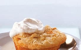 Lemon Cakes with Basil Lemon Syrup