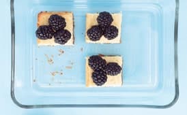 Lemon Cheesecake Squares with Fresh Berries