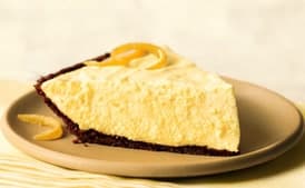 Lemon Chiffon Pie with Gingersnap Crust