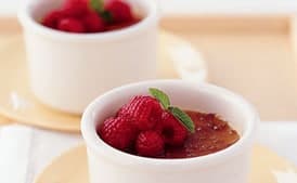 Lemon Crème Brûlée with Fresh Berries