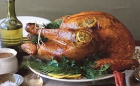 Lemon-Herb Turkey with Lemon-Garlic Gravy