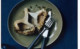 Lemon Mint Braised Artichokes