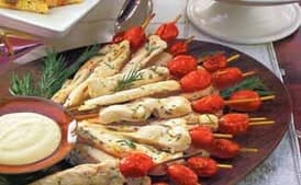 Lemon-Rosemary Chicken Skewers