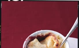 Lemon Souffles with Boysenberries