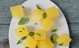 Lemonade Jelly with Basil