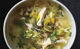 Lemony Chicken and Orzo Soup