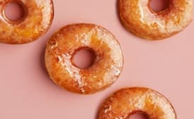 Lemony Glazed Yogurt Doughnuts
