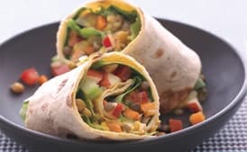 Lentil, Apple, and Turkey Wrap