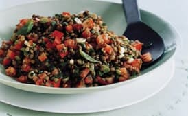 Lentil Salad with Tomato and Dill