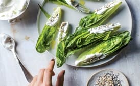 Hand Salad With Buttermilk, Grapefruit, and Mixed Seeds